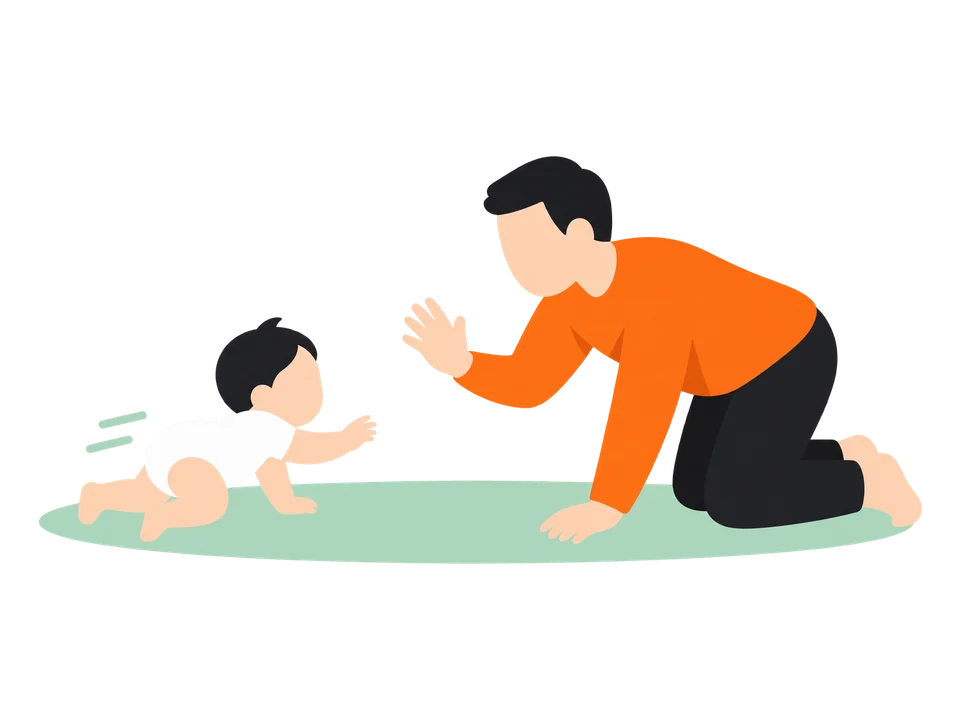 2. 「まてまて」と声をかけて、追いかけたり、追いかけられたりします。