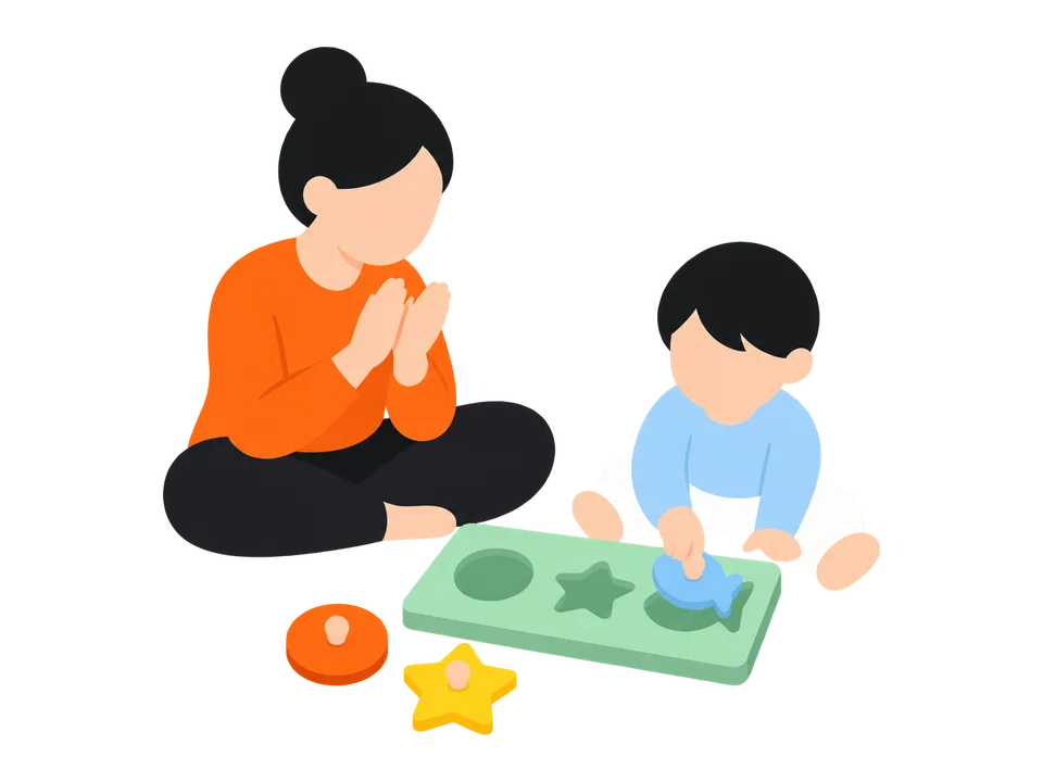3. 慣れたら、全部外してから始めます。